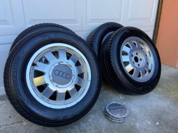 5x112 Audi alufelni újszerű, prémium nyári gumival 195 /65 R15