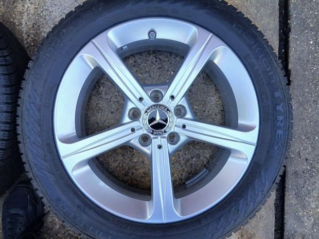 5x112 Mercedes A B CLA W177 W118 W247 17" alufelni felni téli gumikkal