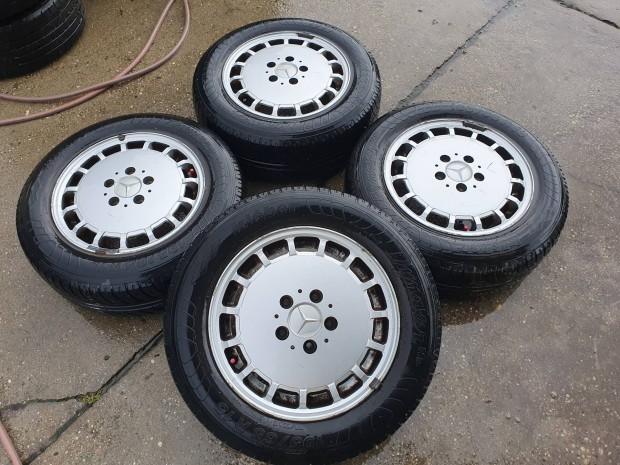 5x112 Mercedes W124 W201 Gullideckel alufelni 6,5x15 ET48 