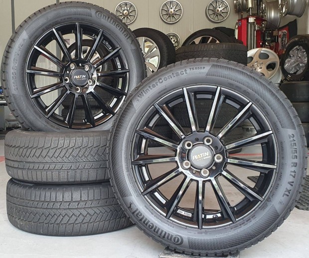 5x112 Platin alufelni Continental 215/55 R17 téli gumik /K126