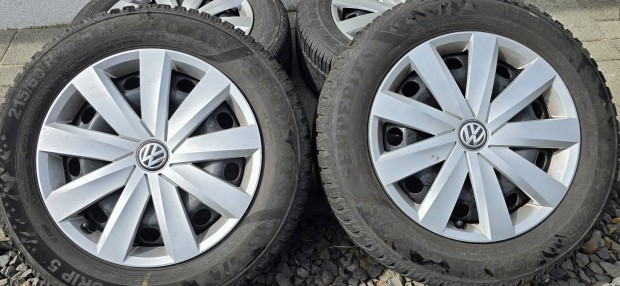 5x112 R16 VW Passat B8 Lemezfelni 215/60r16 Téligumival+Vw Dísztárcsa.