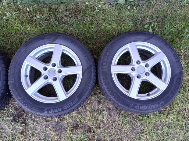 5x112 R16 alufelni 205/60 R16 téli gumikkal
