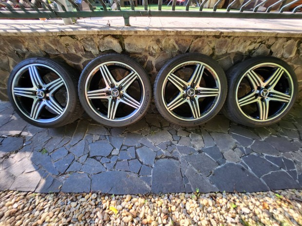 5x112 R18 AMG  Bicolor alufelni nyárigumival