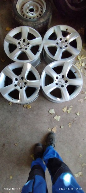 5x112 es eredeti 2széles mercedes alufelni.szett R16alu