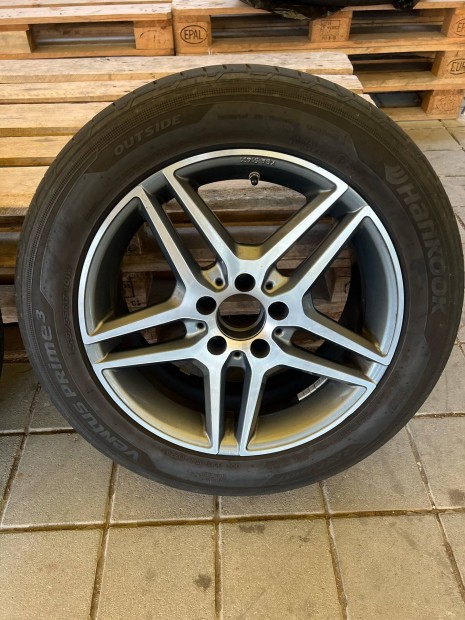 5x112 lyukoszt�s� 17" �jszer� Alessio alufelni, rajta 225/55 haszn�lt