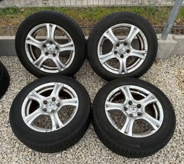 5x114,3 16" RCD alufelni felni, 205/60 R16 Continental tli gumi