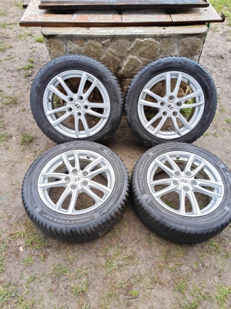5x114,3 16 / 16" Hyundai / Kia alufelni 205/55 R16 Hankook t�li gumik