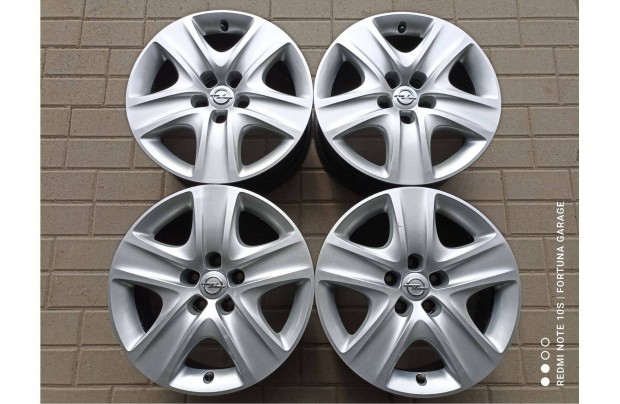 5x115 17" Opel Struktur hasznlt lemezfelni dsztrcsval +Tpms (R319)