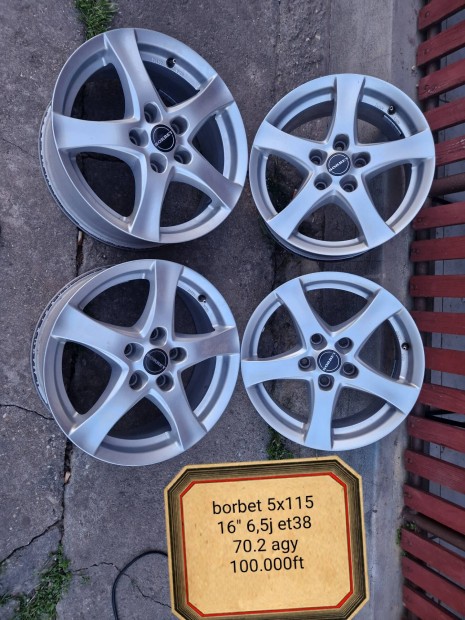 5x115 astra j,antara 16 col alufelni szett 