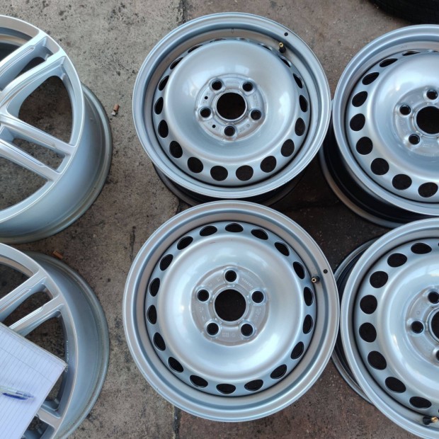5x120 16 Új!! Gyári Volkswagen lemezfelni 35000ft a 4db/2/