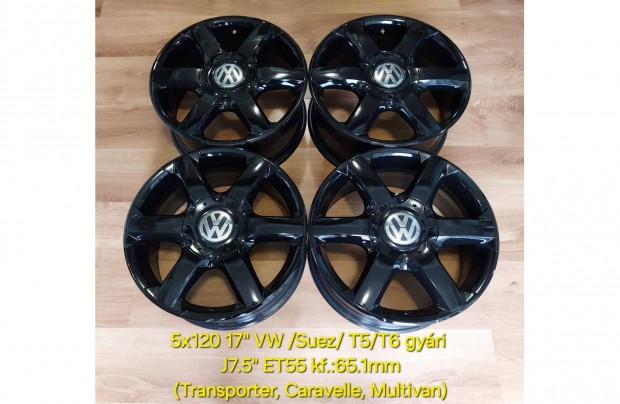 5x120 17" VW "Suez" gyári alufelnik /Multivan, T5/T6, Amarok/