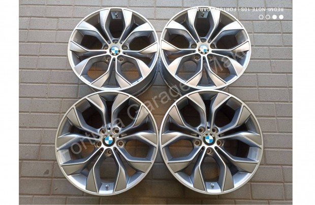 5x120 19" BMW Style 608 kétszéles használt alufelni garnitúra + Tpms