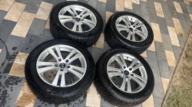 5x120 R17 alufelni szett 2db szinte új és 2db jó állapotú téli gumival