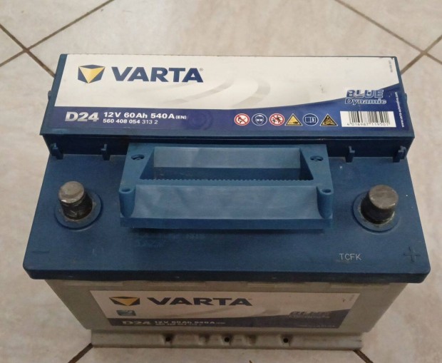 60Ah jszer Varta 540A akku, Tesztelhet akkumultor