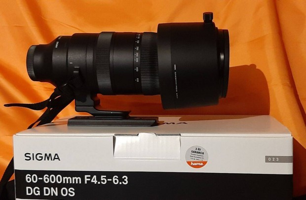 60-600mm Sigma F4.5-6.3 Sports, Sony objektv (j)