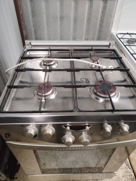 60x60 as Gorenje inox kombinlt gztzhely elad akr szlltssal is 