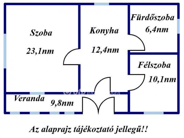 61 nm-es h�z elad� Kis�jsz�ll�s