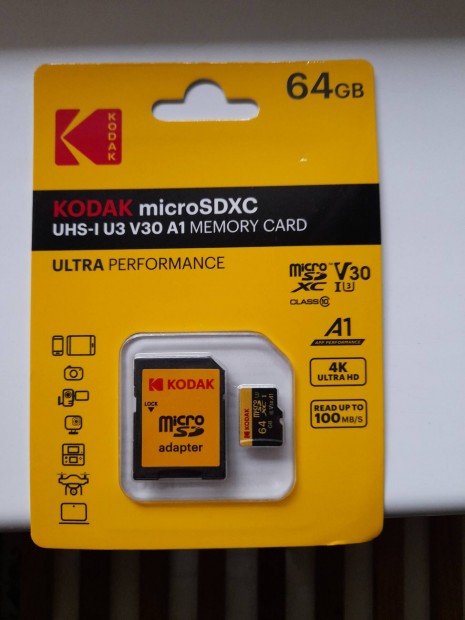 64GB-os Microsd krtya+adapter!