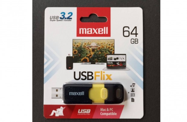 64 GB 64 GB Maxell Pendrive USB 3.2 szuper gyors Pendrive
