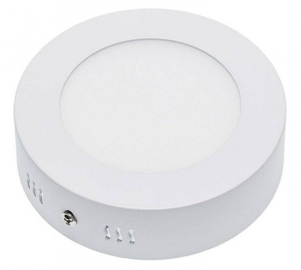 6W Falra szerelhet Led Luna (kerek, 370 lumen, 4500K, term. fehr)