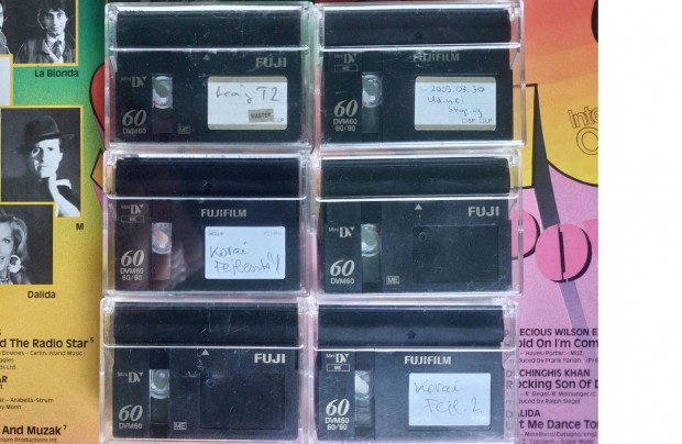 6-DB Fuji min DV DVM60 Videokamera Kazetta Videó Kazetta mini DV Fuji
