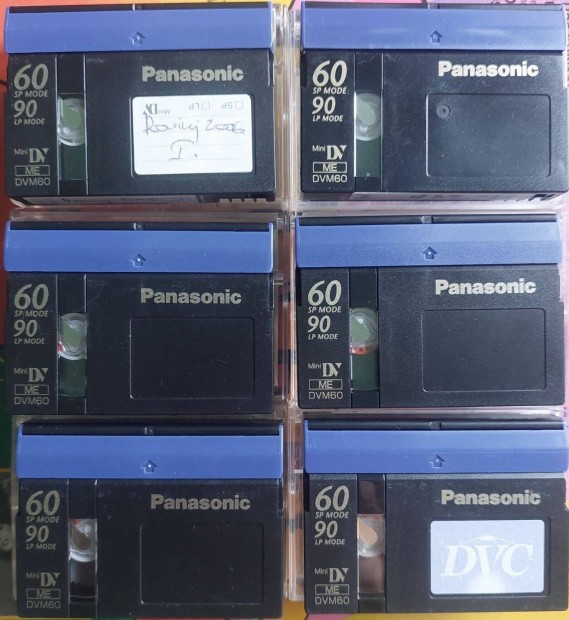 6-DB Panasonic mini DV ME DVM60 Videokamera Kazetta Vide Kazetta