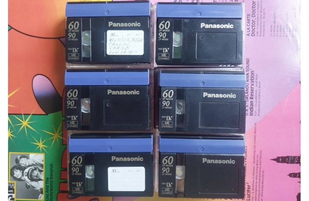 6-DB Panasonic mini DV ME DVM60 Videokamera Kazetta Videó Kazetta
