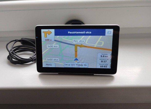 6"-os GPS , navigáció 2024. nov. Magyaro. térkép, kamionos is