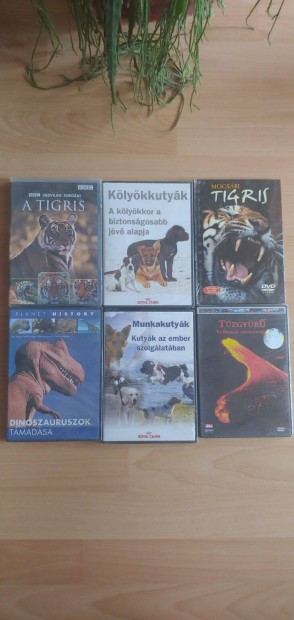 6 darab Ismeretterjesztő DVD film