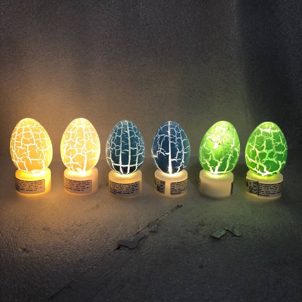 6 darab LED-es hsvti dekorcis vilgts hsvti tojs