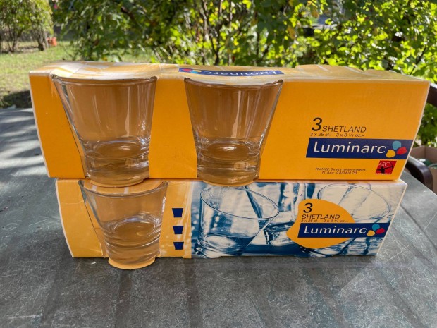 6 darab francia Luminarc slyozott talp pohr