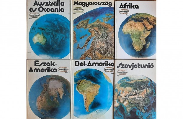 6 darab könyv eladó a Képes földrajz sorozatból