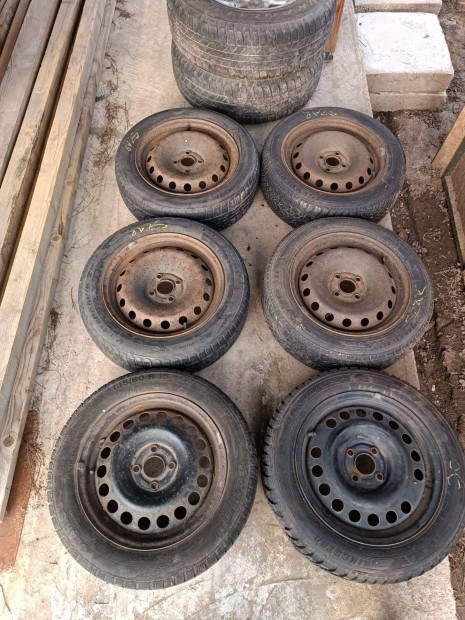 6 db Opel lemezfelni 15" 4x100