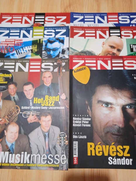 6 db Régi Zenész Újság /egyben/ 2003-as gyűjtőknek