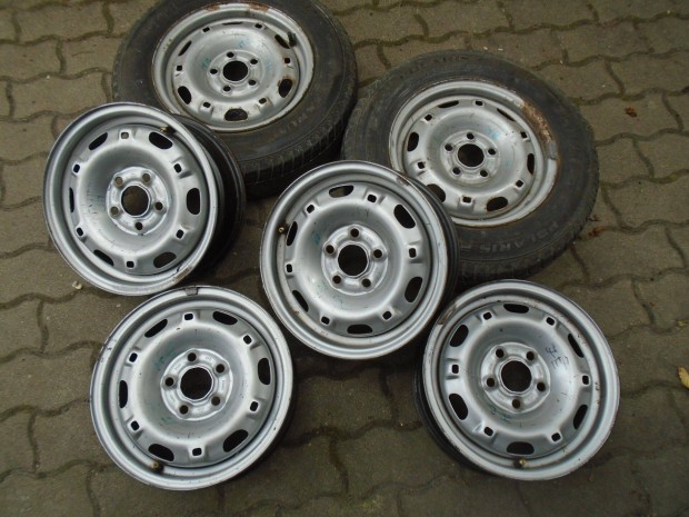 6 db Skoda 5x13" lemezfelni (5x100)