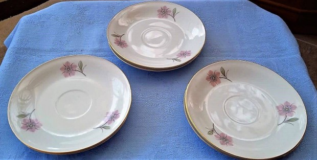 6 db. régi TK Thun nagyon porcelán kistányér/sütistányér