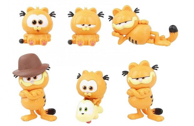 6 db-os Garfield figura szett