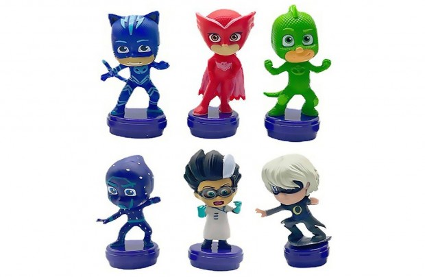 6 db-os Pizsihsk Pjmasks figura szett