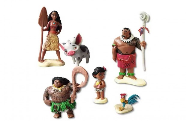 6 db-os Vaiana Moana figura szett