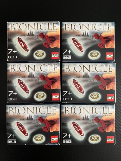 6 db res Lego Bionicle Metru Nui 8613 Kanoka korong doboz