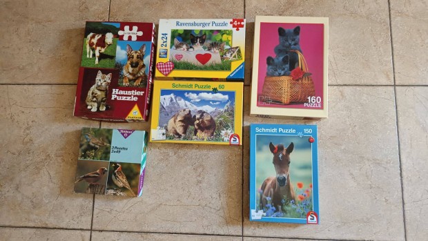 6 doboz llatos puzzle elad!