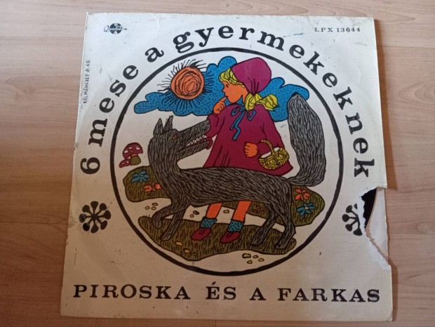 6 mese a gyermekeknek bakelit (vinyl) lemez