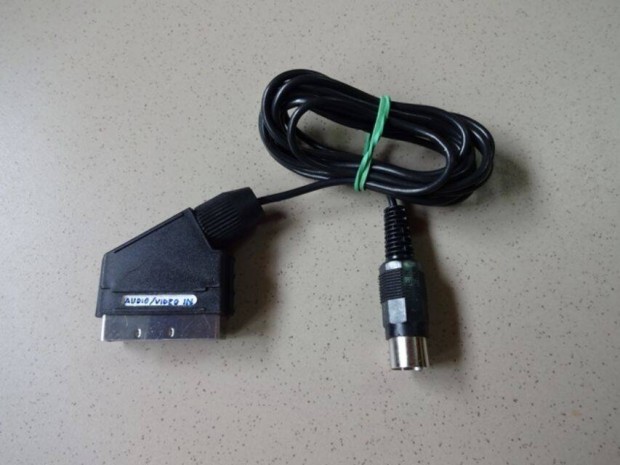 6 pin din - scart audio / video in adapter átalakító kábel