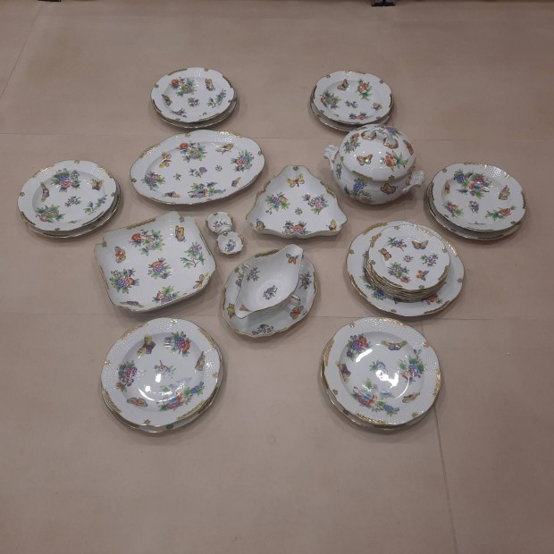 6 szemlyes Herendi Viktria mints porceln tkszlet elad 