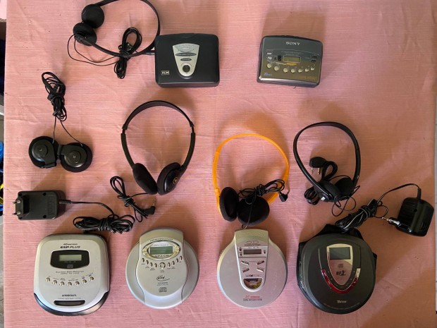 6db-os retr zenelejtsz csomag (walkman, discman). Ingyen szllts