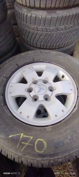 6x139,7 R16os mitsubishi komplett alufelni.szett gumival.egyutt