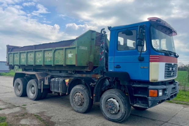 6x8 Konténeres, billencs, multilift, MAN 35.422