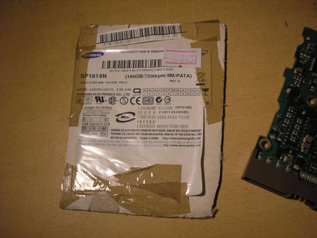 7437 Samsung SP1614N HDD elektronika BF41-00091B REV.A