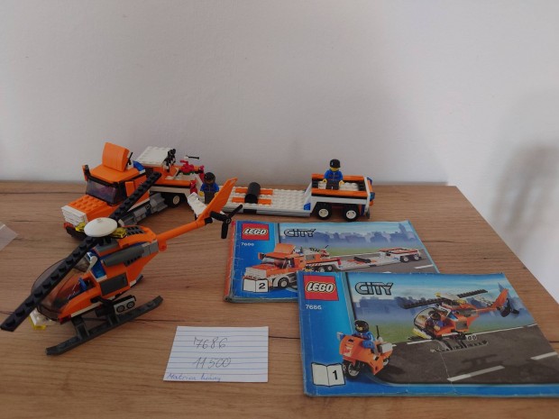 7686 Helikopter szallt Lego City kszlet 
