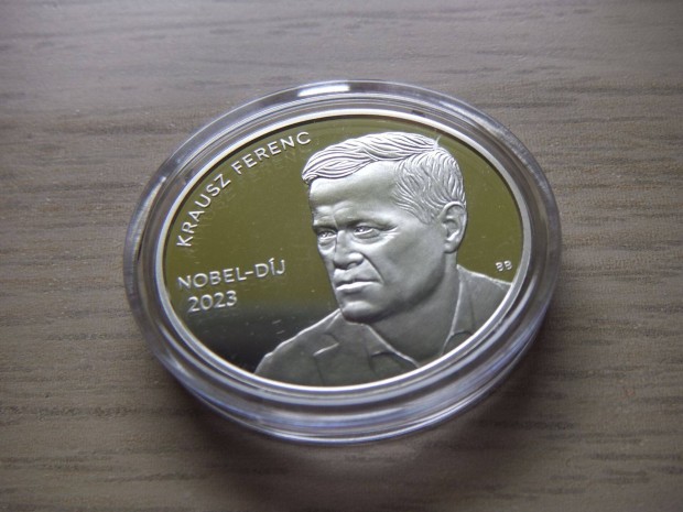 7.500 Ft Ezüstérem Krausz Ferenc Nobel Díj 2024 + Tanúsítvány